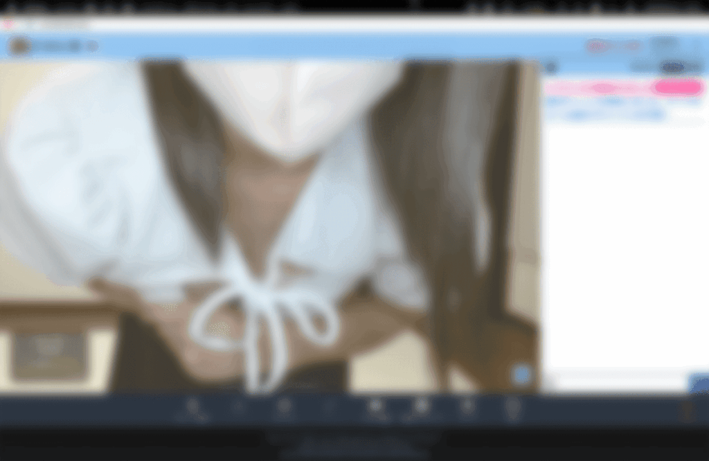 MAInmちゃんの無料ライブチャット、セリフが見えるチャット画面