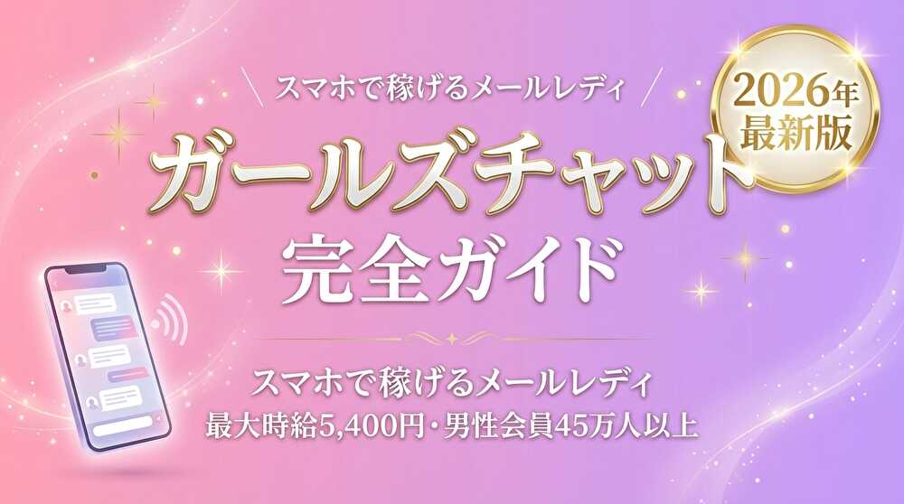 ガールズチャット完全ガイド 2026年最新版 スマホで稼げるメールレディ