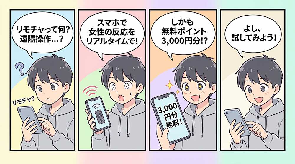 DXLIVEリモチャとは？無料ポイント3,000円分で試せる遠隔操作ライブチャット