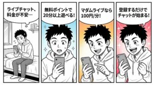 ライブチャット料金完全ガイド｜無料で20分以上！コスパ最強BEST3徹底比較